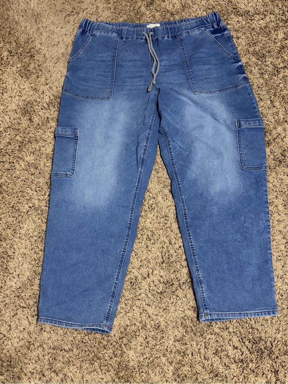 m jeans XXL high rise cargo joggers